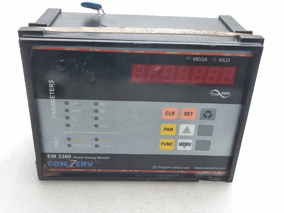 CONZERV EM3360 POWER ENERGY MONITOR (USED WORKING) EM3360